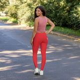 ThatXpression Fashion Red Enlarged Savage Spandex Leggings-RL