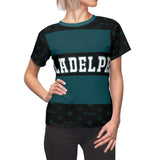 ThatXpression Elegance Women's Green Black Philadelphia S12 Designer T-Shirt