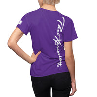 ThatXpression Fashion Train Hard Badge Purple Women's T-Shirt-RL