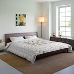 ThatXpression Fashion TX Designer White and Tan Comforter