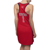 ThatXpression's Women's League Baller Mystics Racerback Jersey Themed Dress