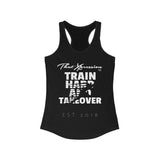 ThatXpression Fitness Train Hard & Takeover Sprinter Racerback Tank TT704