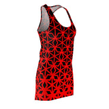 ThatXpression Fashion B2S Black Red Designer Tunic Racerback Dress