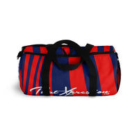 ThatXpression Train Hard & Takeover Gym Fitness Stylish Blue Red Duffel Bag