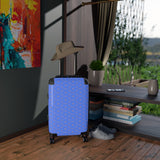 ThatXpression Fashion Designer Royal and Tan Travel Cabin Suitcase