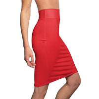 ThatXpression Fashion Red Women's Pencil Skirt 7X41K