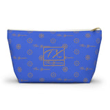 ThatXpression Fashion's Elegance Collection Royal and Tan Accessory Pouch