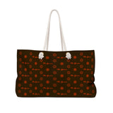 ThatXpression Fashion's Elegance Collection Brown and Orange Designer Weekender Bag