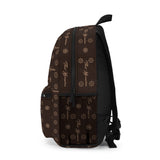 ThatXpression Fashion's TX75 Elegance Collection Designer Brown and Tan Backpack