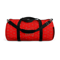 ThatXpression Fashion's Elegance Collection Red and Tan Duffel Bag