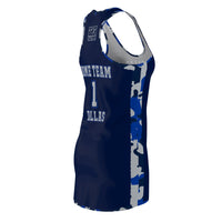 ThatXpression Fashion Dallas Home Team Camo Racerback Jersey Dress