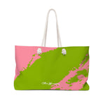 ThatXpression Fashion Stylish Pink & Green Ai2 Weekender Bag