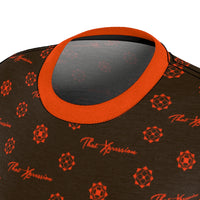 ThatXpression Elegance Women's Brown Orange S12 Designer T-Shirt