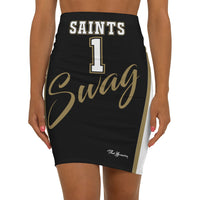 ThatXpression's Saint's Swag Women's Sports Themed Mini Skirt