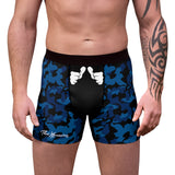 ThatXpression Fashion Big Fist Black Blue Camo Collection Men's Boxer Briefs N502X