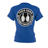 ThatXpression Fashion Train Hard Badge Blue Women's T-Shirt-RL