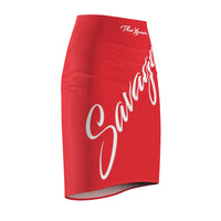 ThatXpression Fashion Red Savage Women's Pencil Skirt 7X41K