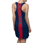 ThatXpression Fashion Buffalo Navy Red Themed Home Team Racerback Dress