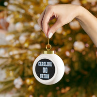 Carolina Nation Festive Christmas Ball Ornament With Ribbon