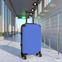 ThatXpression Fashion Designer Royal and Tan Travel Cabin Suitcase