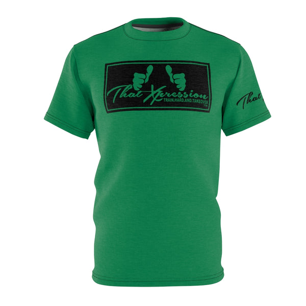 ThatXpression Fashion Thumbs Up Big Fists Green Black Unisex T-Shirt CT73N