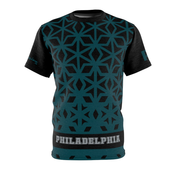Philadelphia Home Team Sports Themed Black Green Unisex T-shirt