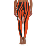 ThatXpression Fashion Black Orange Savage Themed Spandex Leggings-RL2