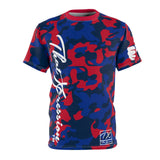 ThatXpression Fashion Blue Navy Red Ultimate Camo Unisex T-shirt XZ3T