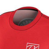ThatXpression Fashion Train Hard Badge Red Women's T-Shirt-RL