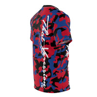 ThatXpression Fashion Navy Red Black Ultimate Camo Themed Unisex T-shirt XZ3T