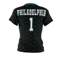 ThatXpression Elegance Women's Green Black Philadelphia S12 Designer T-Shirt