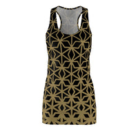 ThatXpression Fashion B2S Black Gold Designer Tunic Racerback Dress