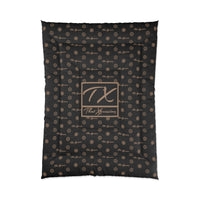 ThatXpression Fashion Designer TX Black and Tan Comforter