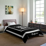 Train Hard And Takeover Affirmation Sports Gym Fitness Black(CF4) Comforter