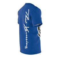 ThatXpression Fashion Signature Blue Badge Unisex T-Shirt-RL