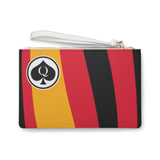 Queen Of Spades Collection Red Black Clutch Bag