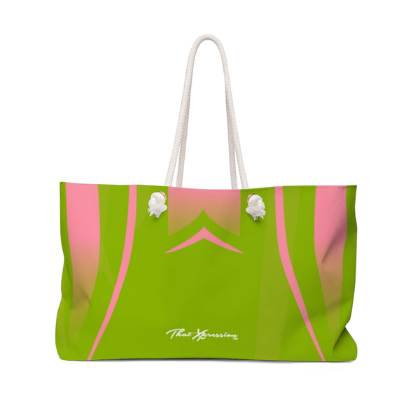ThatXpression Fashion Stylish Pink & Green Ai3 Weekender Bag