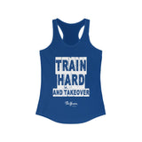 ThatXpression Fashion Fitness Train Hard & Takeover Women's Racerback Tank TT704