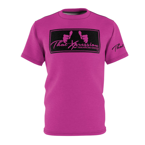ThatXpression Fashion Thumbs Up Big Fists Pink Black Unisex T-Shirt CT73N