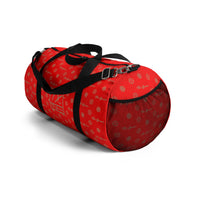 ThatXpression Fashion's Elegance Collection Red and Tan Designer Duffle Bag