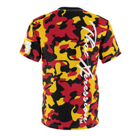 ThatXpression Fashion Gold Red Black Ultimate Camo Unisex T-shirt XZ3T