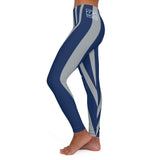 ThatXpression Fashion Grey Blue Savage Themed Spandex Leggings-RL2