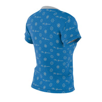 ThatXpression Elegance Women's Blue Silver S12 Designer T-Shirt