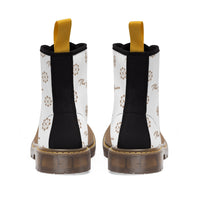 ThatXpression Fashion's Elegance Collection X1 White and Tan Women's Boots