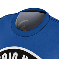 ThatXpression Fashion Train Hard Badge Blue Women's T-Shirt-RL