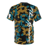 ThatXpression Fashion Gold Teal Black Ultimate Camo Unisex T-shirt XZ3T