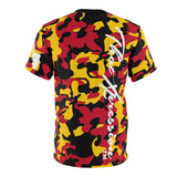 ThatXpression Fashion Gold Red Black Ultimate Camo Unisex T-shirt XZ3T