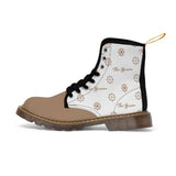 ThatXpression Fashion's Elegance Collection X1 White and Tan Men's Boots