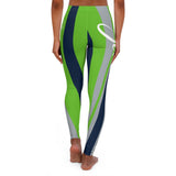 ThatXpression Fashion Navy Green Seattle Spandex Leggings