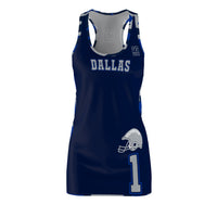 ThatXpression Fashion Dallas Home Team Camo Racerback Jersey Dress